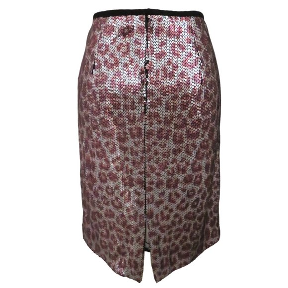 NANETTE LEPORE leopard print Sequin Pencil skirt - Picture 3 of 5